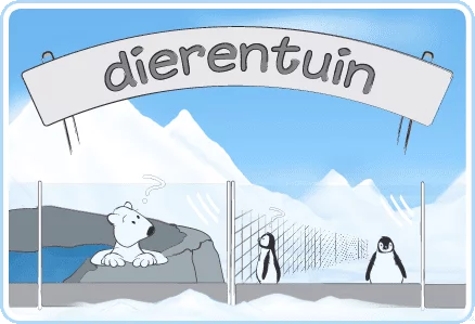 Dierentuin met ijsbeer